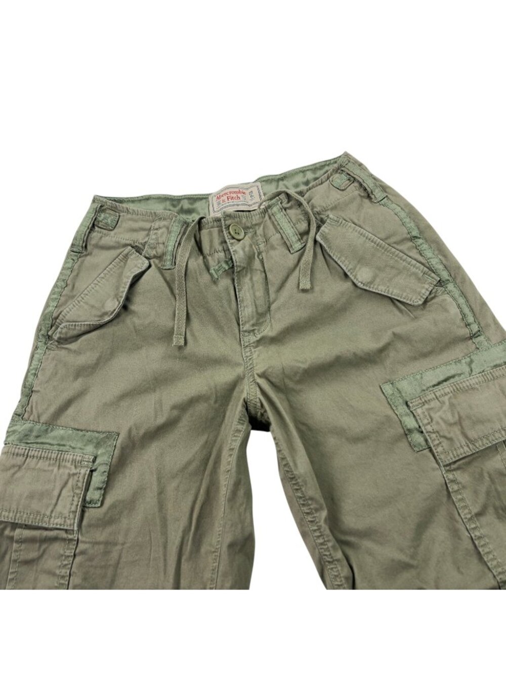 Vintage Abercrombie and Fitch Baggy Cargo Pants Womens 25 Paratrooper 90s Y2K